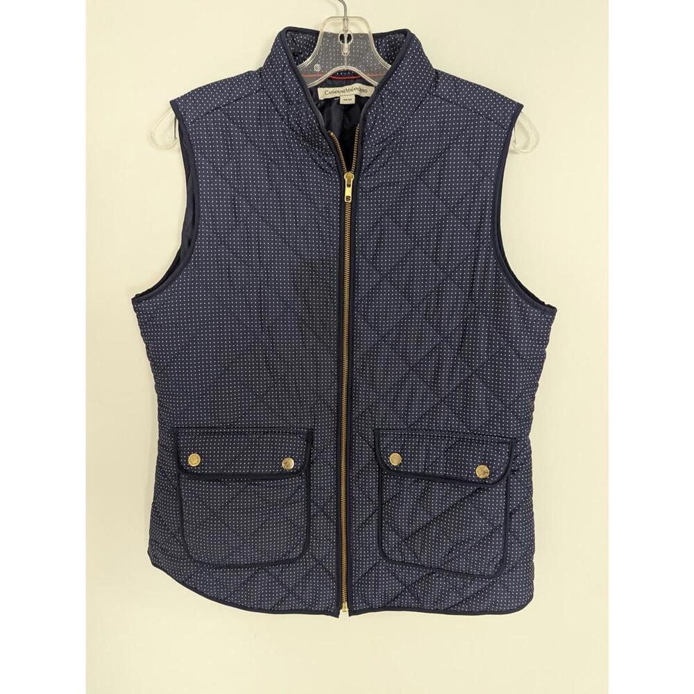 Catherine Melandrino Women's Polka Dot Vest Size Medium